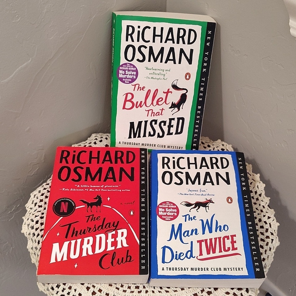 Richard Osman Mystery Paperback Books Set Of 3